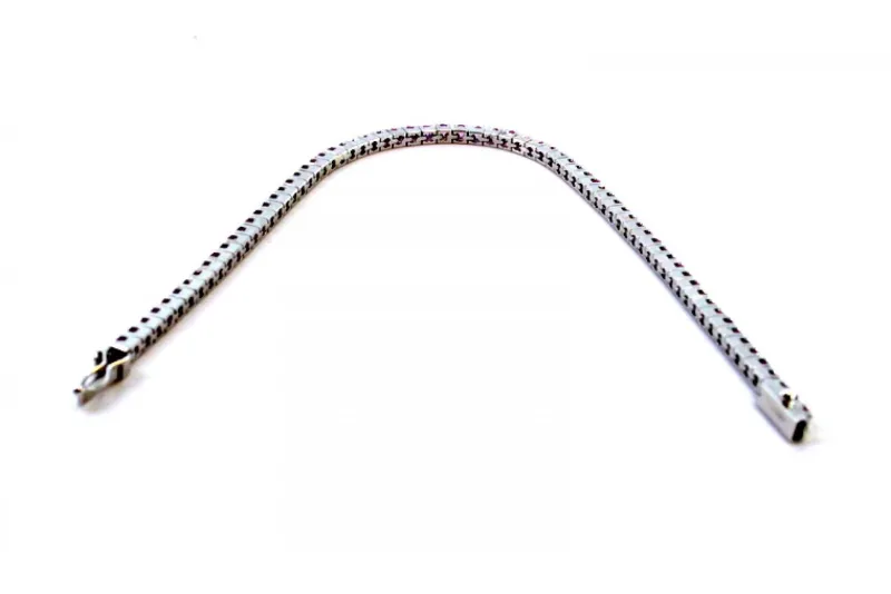 Pamono Rivière Bracelet in White Gold with Calibrated Synthetic Rubies> Bracelets