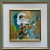 Pamono Rivolta, Harlequin, 20th Century, Mixed Media Painting, Framed> Painting