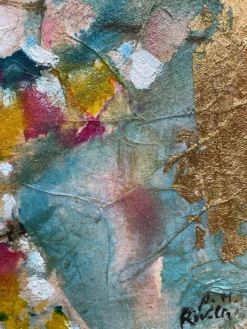Pamono Rivolta, Harlequin, 20th Century, Mixed Media Painting, Framed><noscript><img width=