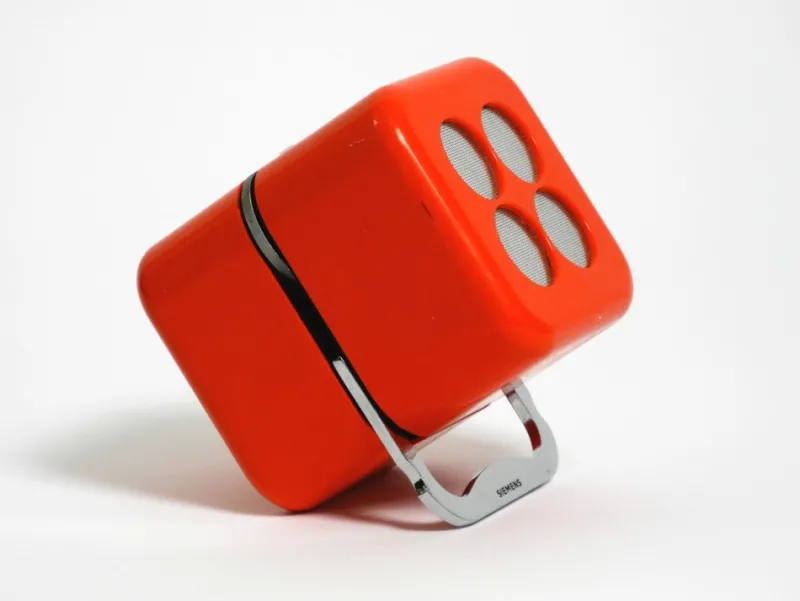 Sale Pamono Rk 501 Alpha 2 Legendary Orange Cube Radio by Dario & Mario Bellini for Siemens, Germany, 1968