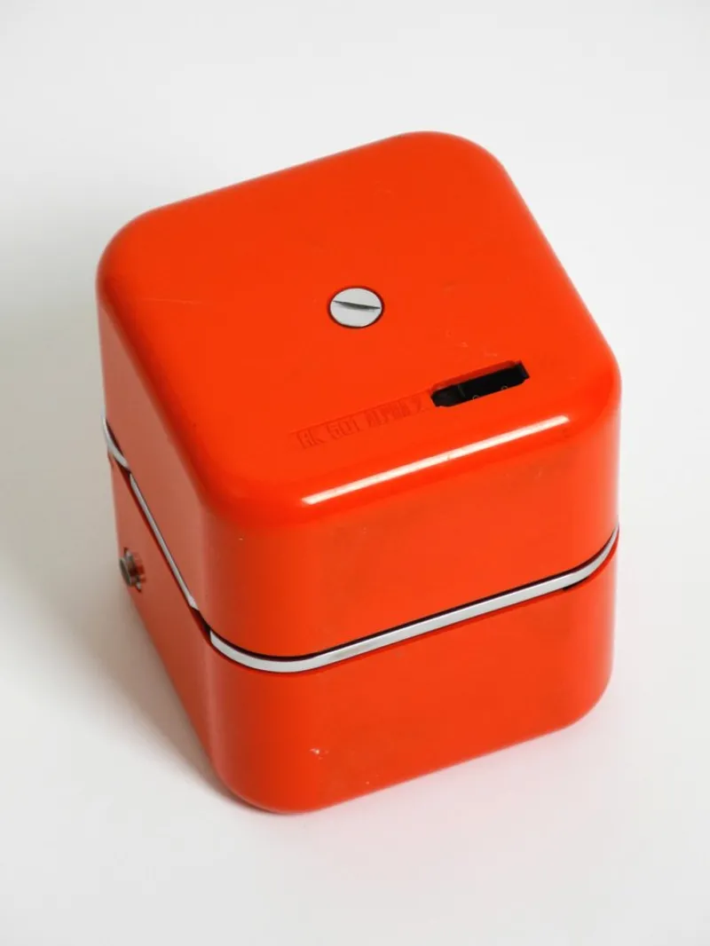 Sale Pamono Rk 501 Alpha 2 Legendary Orange Cube Radio by Dario & Mario Bellini for Siemens, Germany, 1968