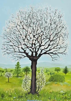 Outlet Pamono Roberto Caruso, The Tree, Oil Painting, 1990