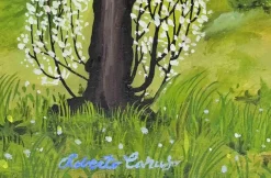 Outlet Pamono Roberto Caruso, The Tree, Oil Painting, 1990