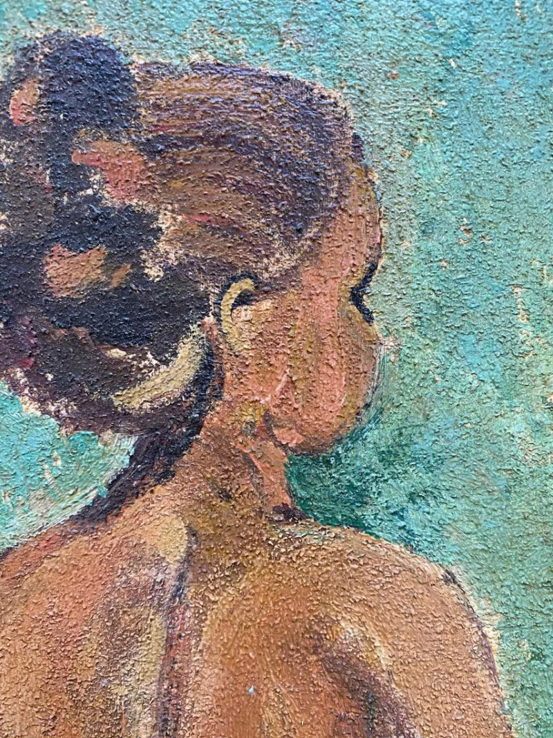 Outlet Pamono Roberto Gherardi, Nu de Dos, 1980s, Oil on Canvas