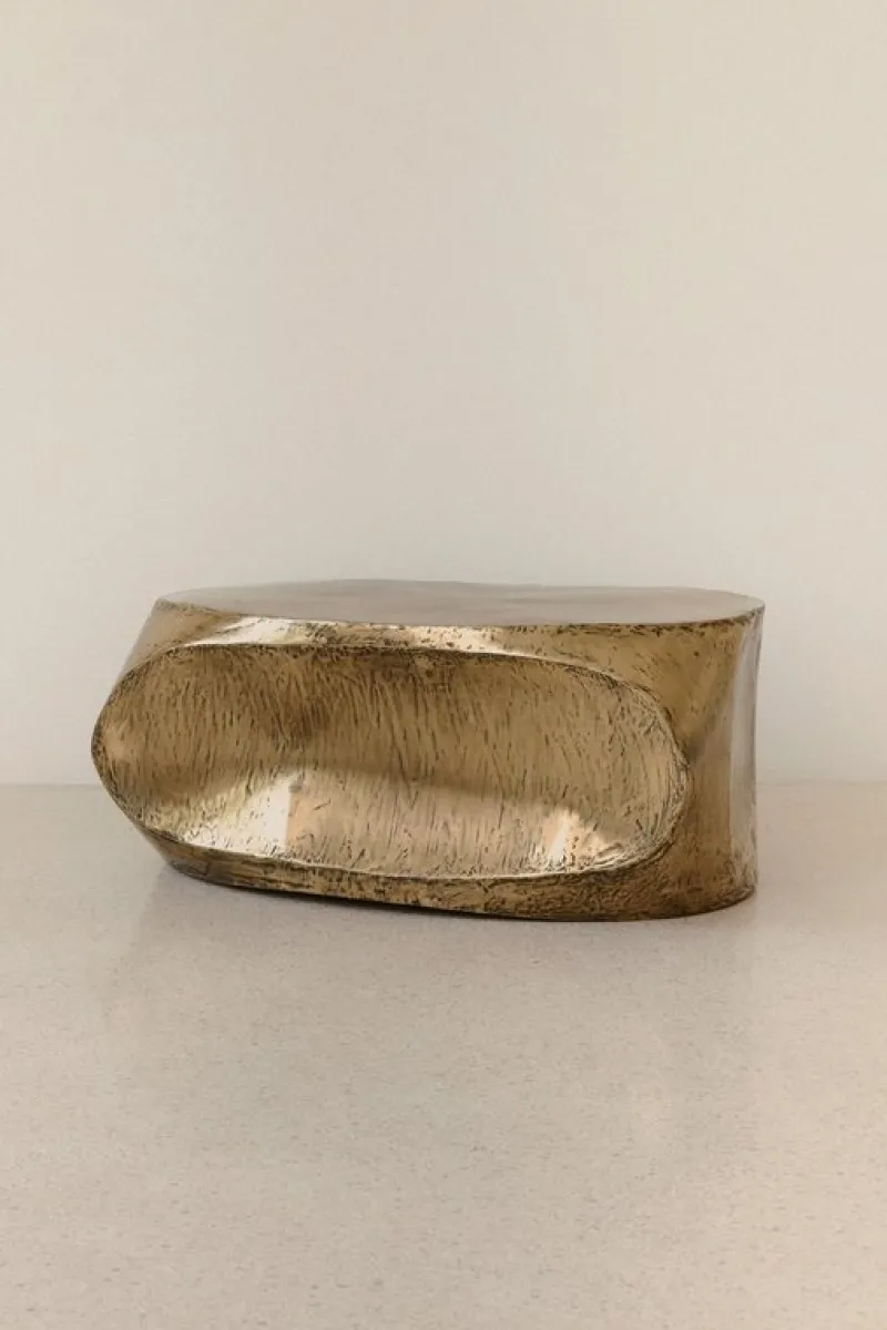 Sale Pamono Rocher Medium Decorative Table in Brass by Atelier Ellery