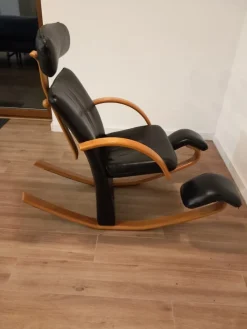 Discount Pamono Rocking Armchair from Stokke, Norway, 1980s
