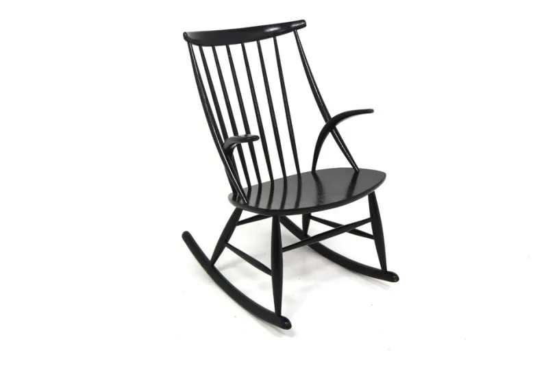 Sale Pamono Rocking Chair by Illum Wikkelsø for Niels Eilersen, Denmark, 1960