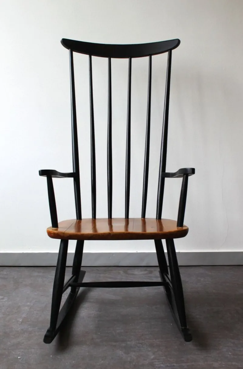 Pamono Rocking Chair by Ilmari Tapiovaara for Asko, Mid-20th Century> Rocking Chairs