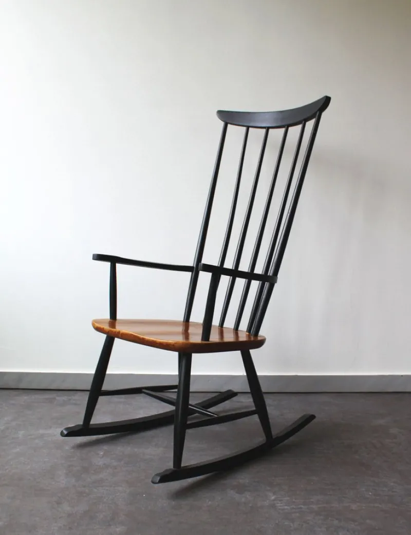 Pamono Rocking Chair by Ilmari Tapiovaara for Asko, Mid-20th Century> Rocking Chairs