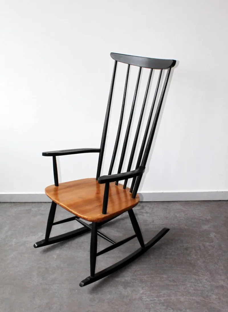 Pamono Rocking Chair by Ilmari Tapiovaara for Asko, Mid-20th Century> Rocking Chairs