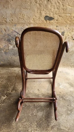 Pamono Rocking Chair in Bentwood, Early 20th Century><noscript><img width=