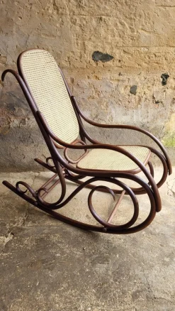 Pamono Rocking Chair in Bentwood, Early 20th Century><noscript><img width=