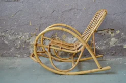 Pamono Rocking Chair in Rattan> Rocking Chairs