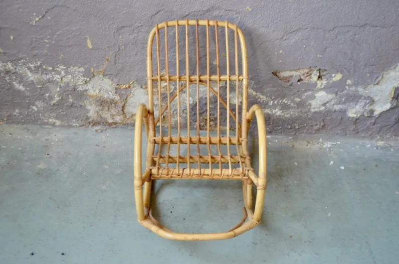 Pamono Rocking Chair in Rattan> Rocking Chairs