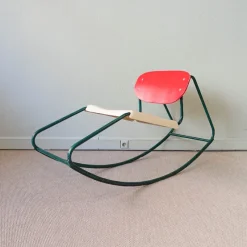 Discount Pamono Rocking Chair in the Style of Dirk Van Sliedrecht, 1960s