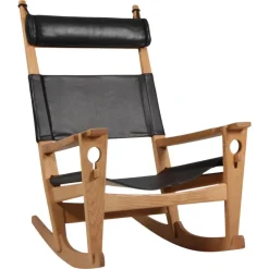 Hot Pamono Rocking Lounge Chair attributed to Hans J. Wegner for Getama, 1970s