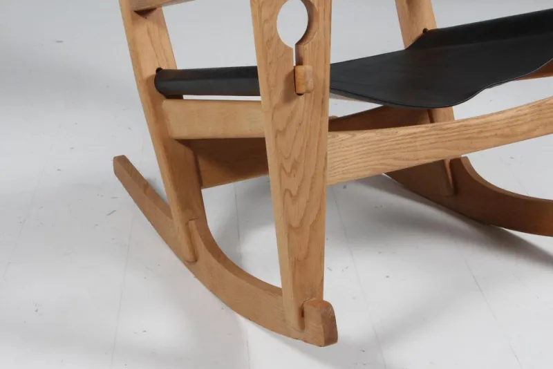 Hot Pamono Rocking Lounge Chair attributed to Hans J. Wegner for Getama, 1970s