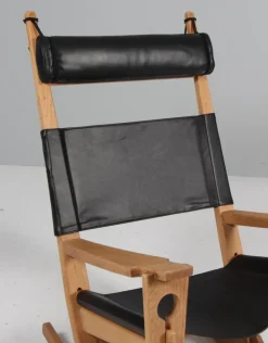 Hot Pamono Rocking Lounge Chair attributed to Hans J. Wegner for Getama, 1970s