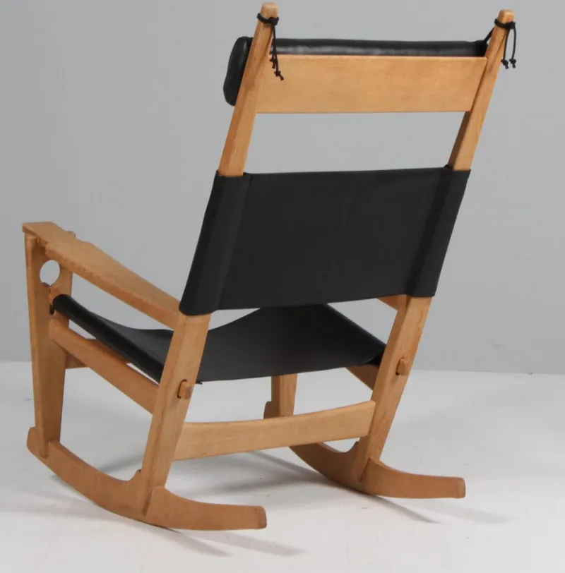 Hot Pamono Rocking Lounge Chair attributed to Hans J. Wegner for Getama, 1970s
