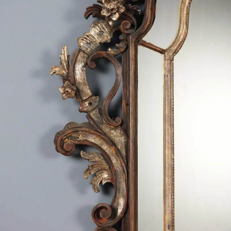 Pamono Rococo Style Mirror in Lacquered Painted Wood> Mirrors