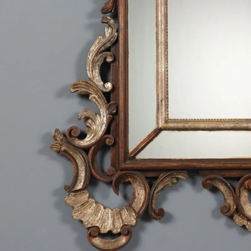 Pamono Rococo Style Mirror in Lacquered Painted Wood> Mirrors