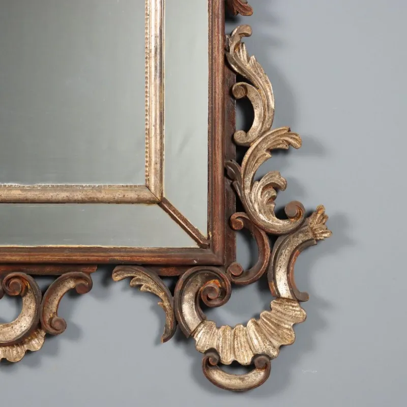Pamono Rococo Style Mirror in Lacquered Painted Wood> Mirrors