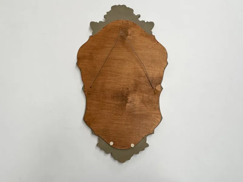 Pamono Rococo Style Ornate Gilt Wall Mirror with Beveled Glass, 1930s> Mirrors