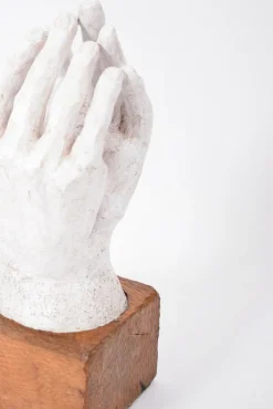 Pamono Rodin, Figurative Sculpture, 1960s, Plaster on Wood Base><noscript><img width=