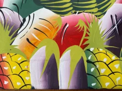 Clearance Pamono Rodriguez, African Fruit Market, Acrylic on a Stretched Canvas, 1990s