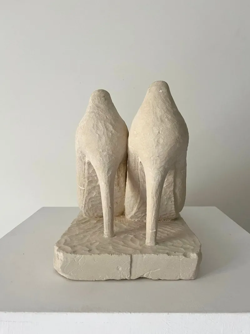 Outlet Pamono Roger Denton, Stone Stilettos, Hand Carved Limestone Sculpture, 21st Century