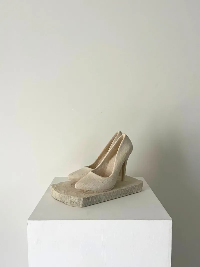 Outlet Pamono Roger Denton, Stone Stilettos, Hand Carved Limestone Sculpture, 21st Century