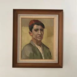 Pamono Rolf Norrman, Young Man, 1950s, Oil on Canvas, Framed><noscript><img width=