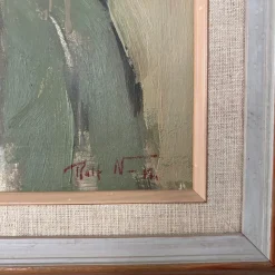 Pamono Rolf Norrman, Young Man, 1950s, Oil on Canvas, Framed><noscript><img width=