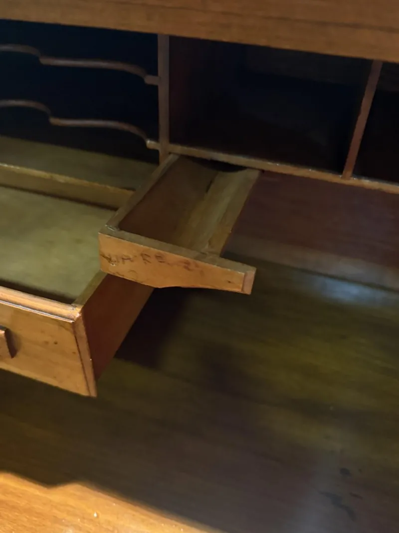 Outlet Pamono Roller Shutter Desk, 1890s