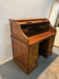 Outlet Pamono Roller Shutter Desk, 1890s