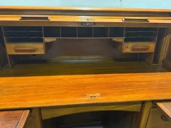 Outlet Pamono Roller Shutter Desk, 1890s