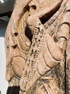 Discount Pamono Romanesque Petrus Marmo Rosso Verona Sculpture in Stone, 1800s