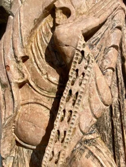 Discount Pamono Romanesque Petrus Marmo Rosso Verona Sculpture in Stone, 1800s