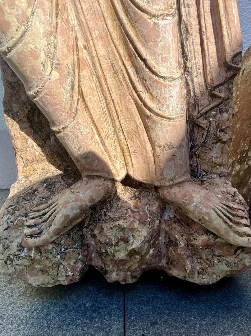 Discount Pamono Romanesque Petrus Marmo Rosso Verona Sculpture in Stone, 1800s