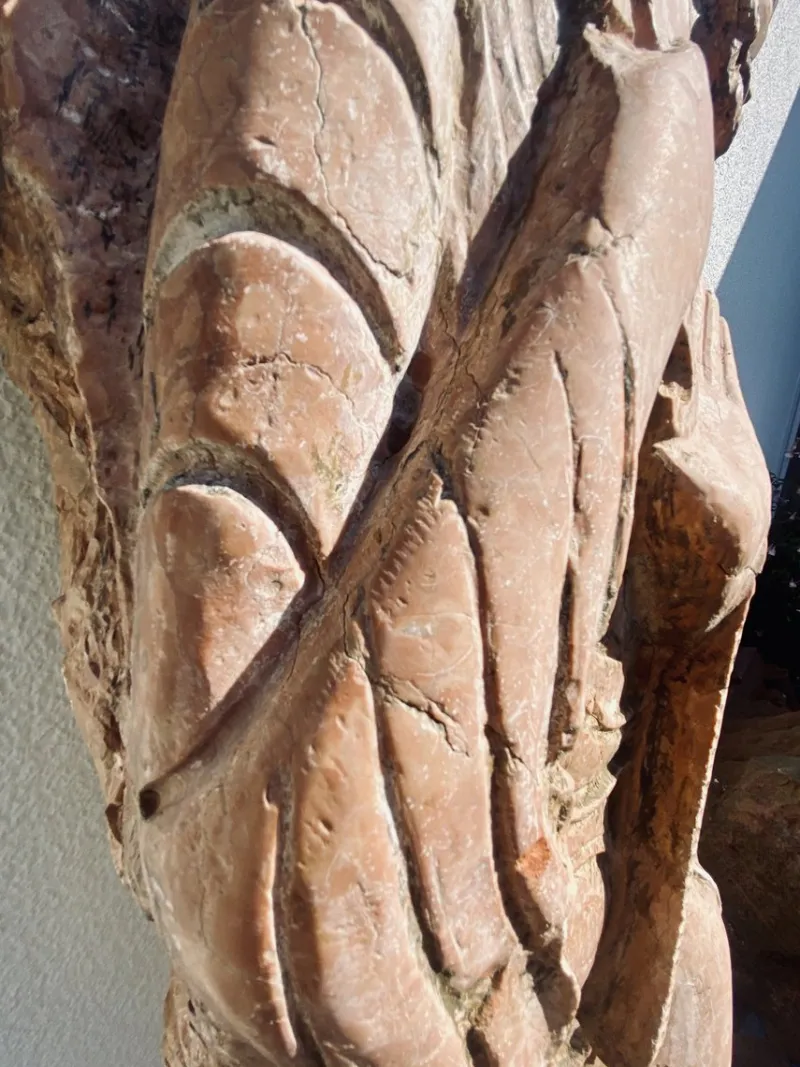Discount Pamono Romanesque Petrus Marmo Rosso Verona Sculpture in Stone, 1800s