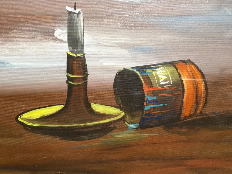 New Pamono Romano Mussolini, A fine opera, 1950s, Oil on Canvas, Framed