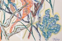 Hot Pamono Romina Milano, Coral Mosaic, 2025, Gouache