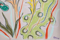 New Pamono Romina Milano, Vivid Lush Leaves, 2025, Mixed Media on Paper