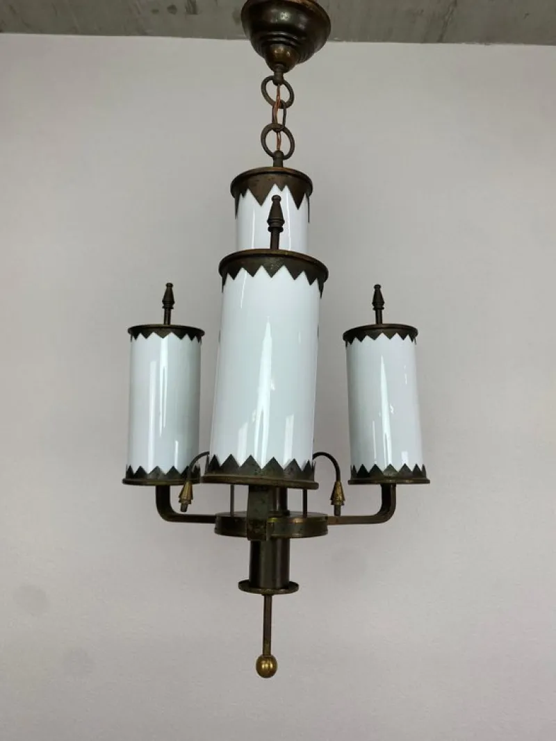 Sale Pamono Rondocubist Hanging Lamp, 1930s