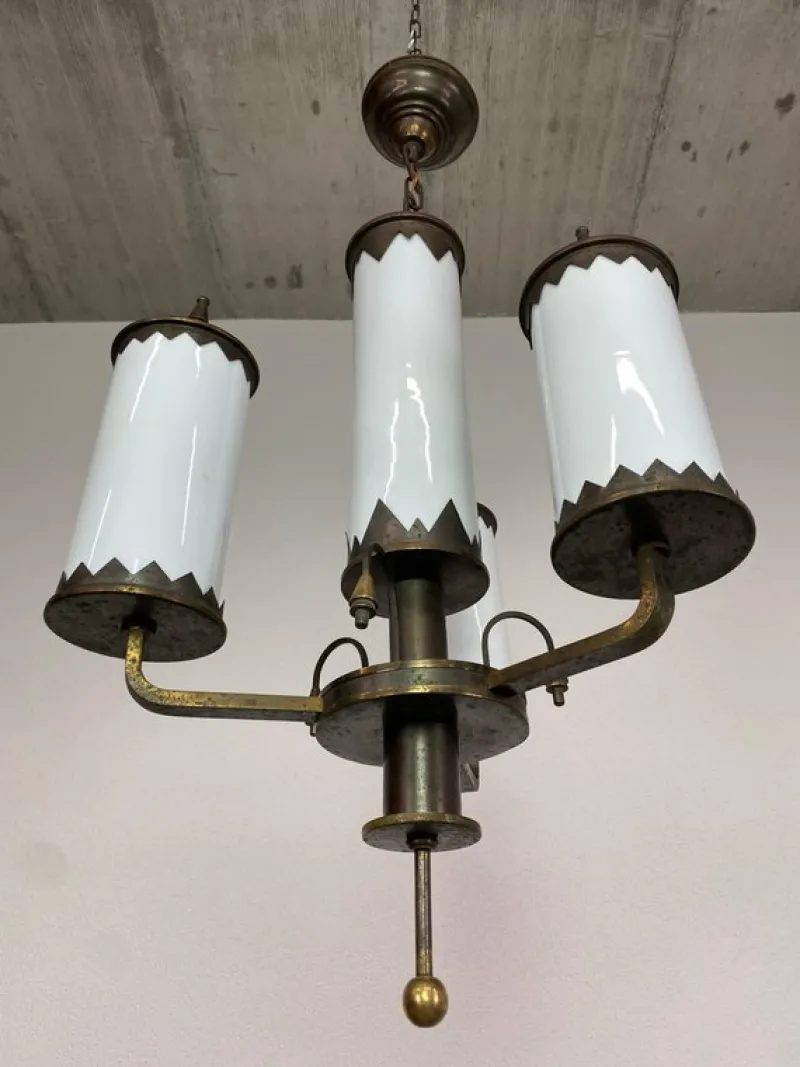 Sale Pamono Rondocubist Hanging Lamp, 1930s