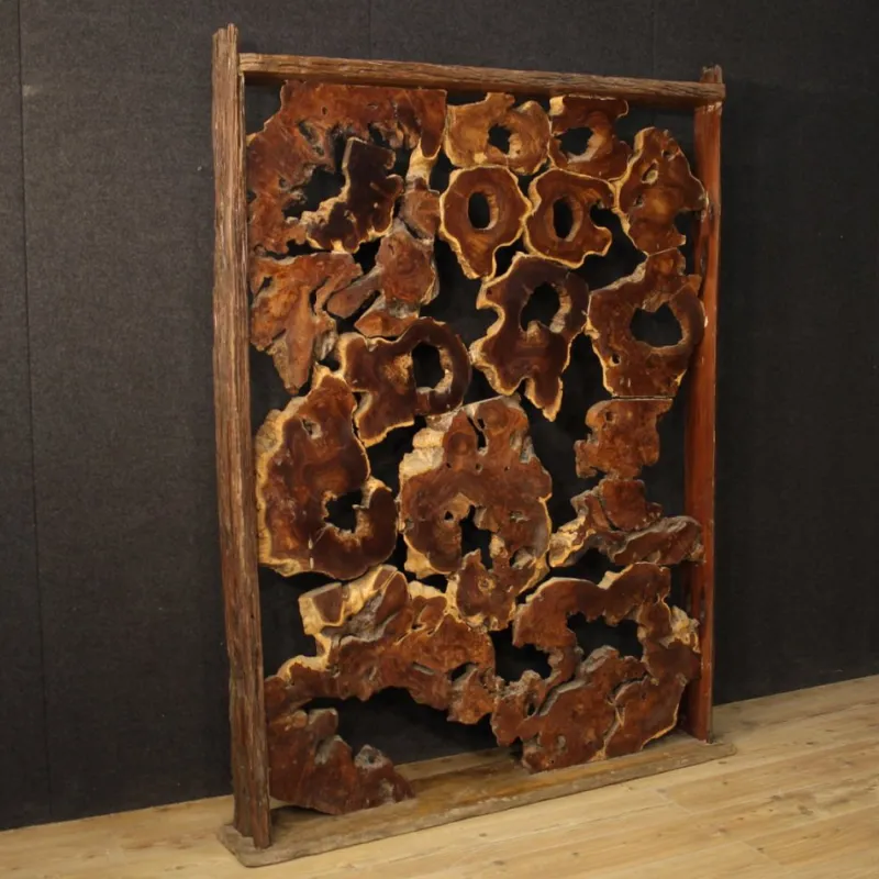 Pamono Room Divider / Sculpture in Wood, 1960s> Room Dividers & Screens