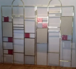 Clearance Pamono Room Divider Walls in Brass, 1970s, Set of 2
