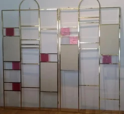 Clearance Pamono Room Divider Walls in Brass, 1970s, Set of 2