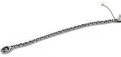 Best Pamono Rose Gold and Silver Snake Bracelet with Diamonds, Topaz and Tsavorite