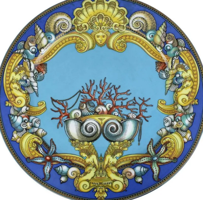 Pamono Rosenthal Versace Flat Plate by Versace Home Collection> Decorative Plates